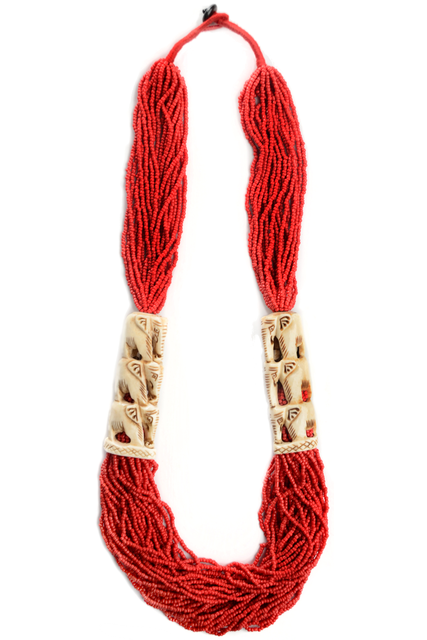 Pearl Necklace Weatreis red