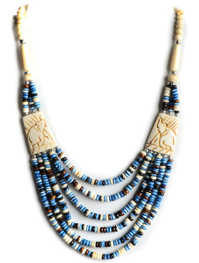 Pearl Necklace Duzisamor blue-white