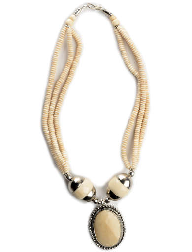 Necklace Beda beige