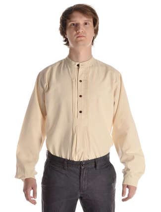 Trachtenhemd Stehkragen-Hemd Mittelalterliches Hemd