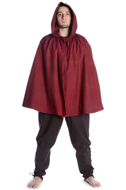 Mittelalter Umhang kurz braun mittelalterliche-kleidung.com
