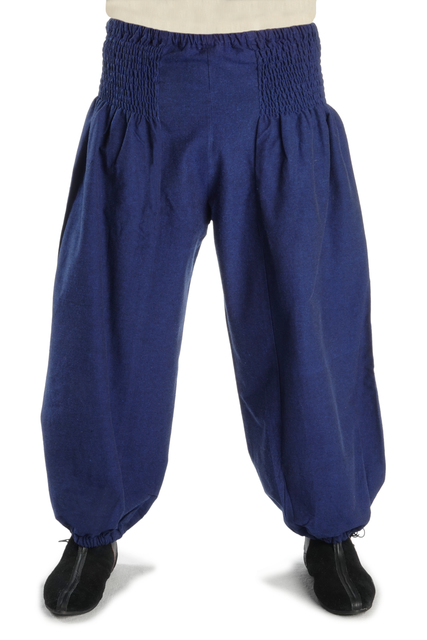 Pluderhose schwarz baumwolle