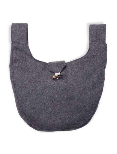 Mittelalter Tasche Egil in Grau Frontansicht