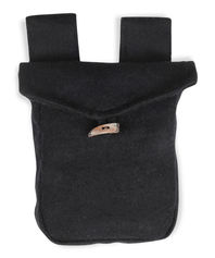 Mittelalter Tasche Widia in Schwarz Frontansicht