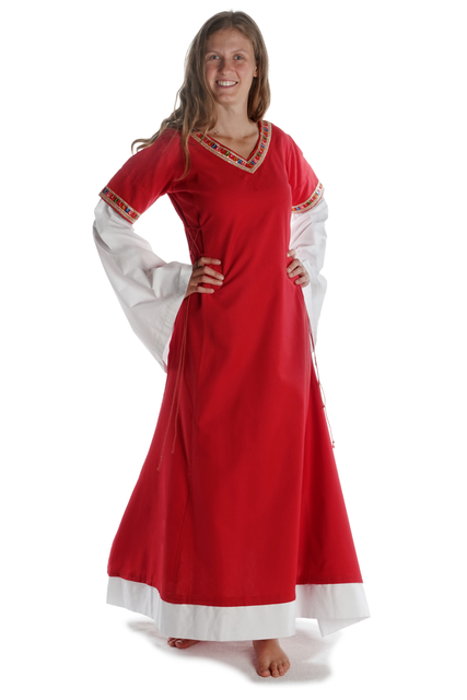 Kleid Saelde mit Bordüre