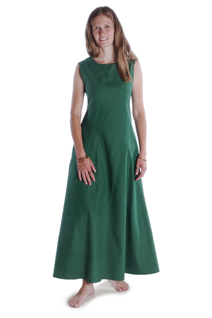Mittelalter Kleid Peronella in MISSING: green-lightgreen Seitenansicht