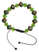 Mittelalter Armband Gyburg mit Mosaikperlen aus Messing-Glassteine in Perlmutfarben-Türkis Frontansicht
