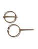 Mittelalter Fibel Tyr (Set) 3 cm aus Messing in Golden Frontansicht 10
