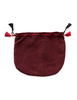 Mittelalter Almosenbeutel Kyot 14X16 cm in Rot Frontansicht 3