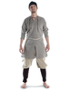Mittelalter Strick Urian aus Baumwolle in Beige Frontansicht 5