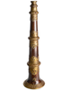 Mittelalter Langhorn in Kupferfarben Frontansicht 5