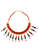 Wikinger Halskette Arinna aus Resin in Rot-TÃ¼rkis Frontansicht