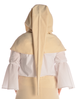 Mittelalter Gugel Ampflise in Beige Rückansicht