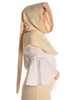 Mittelalter Gugel Ampflise in Beige Seitenansicht