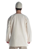 Mittelalter Tunika Siegfried kurz in Beige Rückansicht
