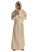 Mittelalter Mönchskutte Halzebier (Set) in Beige Frontansicht 2