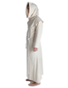 Mittelalter Mönchskutte Halzebier (Set) in Beige Seitenansicht