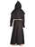 Mittelalter Mönchskutte Halzebier (Set) in Schwarz Rückansicht