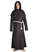Mittelalter Mönchskutte Halzebier (Set) in Schwarz Frontansicht