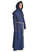 Mittelalter Mönchskutte Halzebier (Set) in Blau Seitenansicht