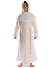 Mittelalter Mönchskutte Halzebier (Set) in Weiß Frontansicht