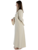 Mittelalter Kleid Sigune in Beige Seitenansicht