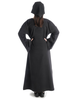 Mittelalter Kleid Sigune in Schwarz Rückansicht