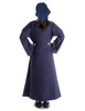 Mittelalter Kleid Sigune in Blau Rückansicht