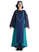 Mittelalter Kleid Sigune in Blau Frontansicht 4