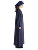Mittelalter Kleid Sigune in Blau Seitenansicht