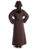 Mittelalter Kleid Sigune in Braun Rückansicht