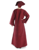 Mittelalter Kleid Sigune in Rot Rückansicht