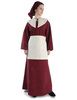 Mittelalter Kleid Sigune in Rot Frontansicht 4