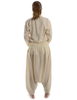 Mittelalter Hose Brangäne in Beige Rückansicht