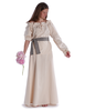 Mittelalter Bluse Gotelinde in Beige Frontansicht 5
