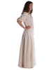 Mittelalter Bluse Gotelinde in Beige Seitenansicht 3