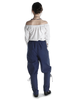 Mittelalter Hose Freya in Blau Rückansicht
