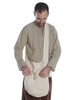 Mittelalter Tasche Irmenfried in Beige Frontansicht