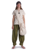 Mittelalter Tasche Irmenfried in Beige Frontansicht 6