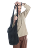 Mittelalter Tasche Irmenfried in Schwarz Frontansicht 4