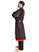Wikinger Mantel Lurteun in Braun-Rot Seitenansicht