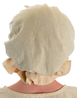 Mittelalter Kinderhaube Florie aus Baumwolle in Beige Rückansicht