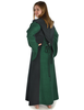 Mittelalter Kleid Liebgart in Grün-Schwarz Seitenansicht