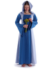 Mittelalter Kleid Liebgart in MISSING: royalblue-lightblue Frontansicht 3