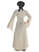 Mittelalter Kleid Amurfina in Beige Rückansicht