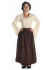 Mittelalter Kleid Amurfina in Beige Frontansicht 3