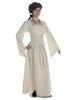Mittelalter Kleid Amurfina in Beige Seitenansicht