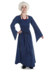 Mittelalter Kleid Amurfina in Blau Frontansicht 2