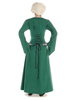 Mittelalter Kleid Amurfina in Grün Rückansicht