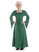 Mittelalter Kleid Amurfina in Grün Frontansicht
